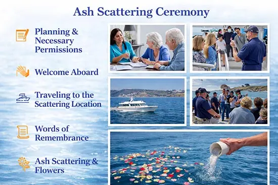 ash scattering ceremony steps