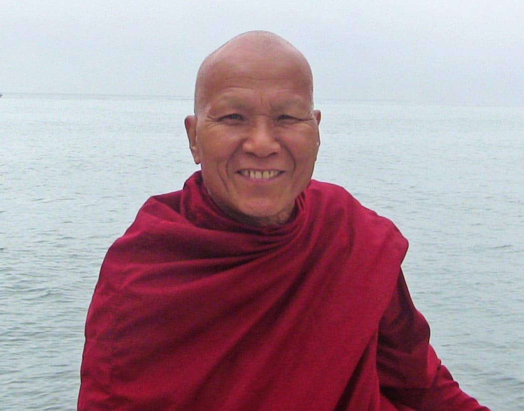 Buddhist Monk on sea burial charter