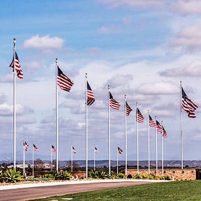 Miramar National Cemetery - Avenue of Flags