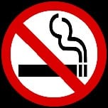 Non Smoking Sign - avoid a funeral home