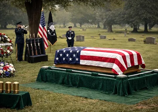 unattended military burial